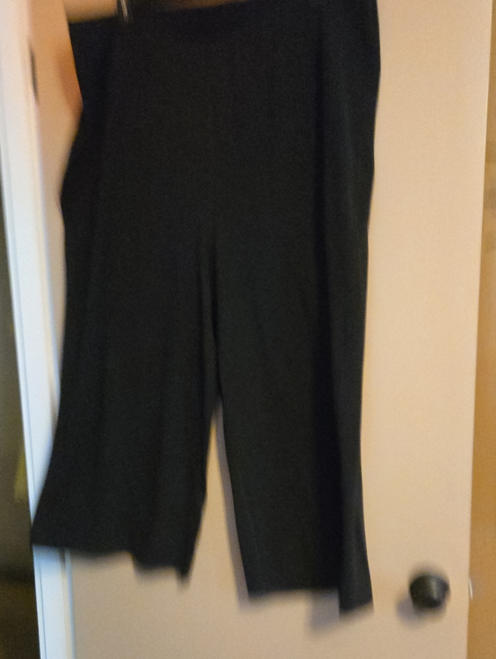 Old Navy Black Wide-Leg Crop Pants